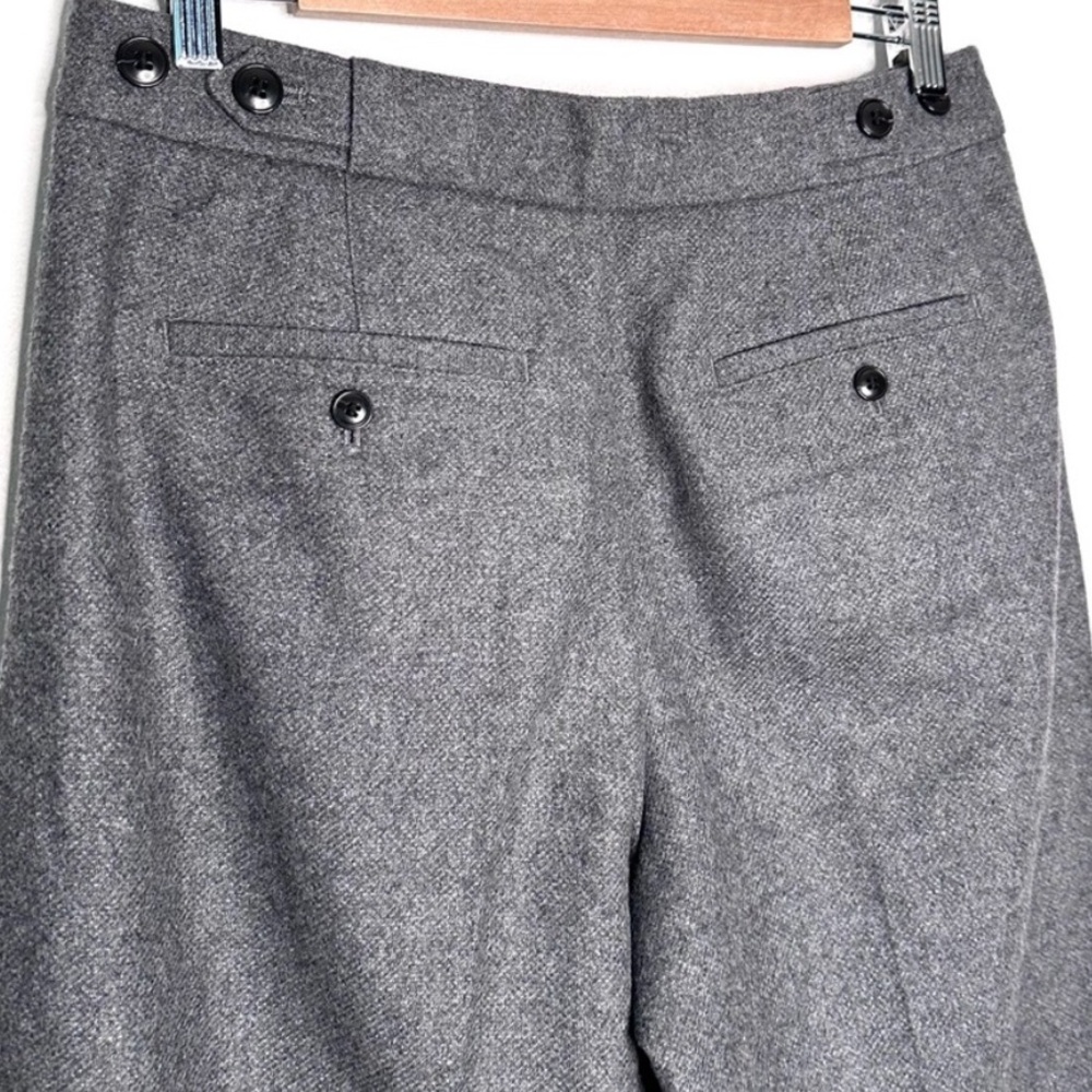NWOT Madewell The Harlow Low-Slung Wool Wide-Leg Pant Mid Gray Melange Size 6 - Picture 10 of 13